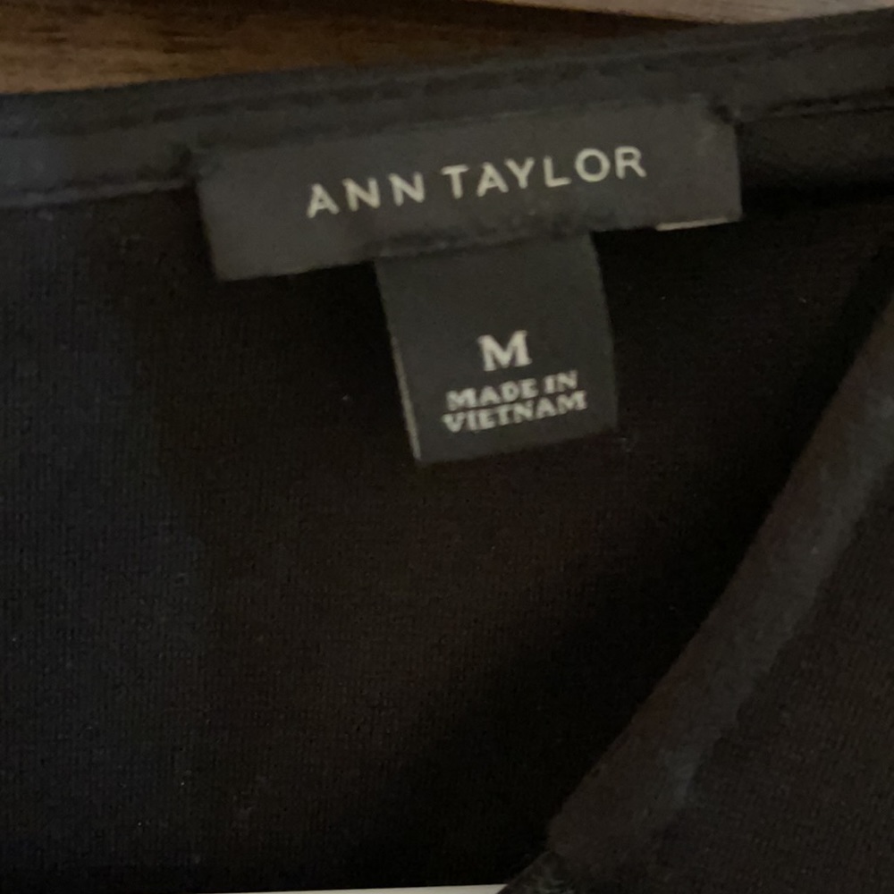 Ann Taylor Sleeveless Beaded Black Dress - Picture 2 of 4